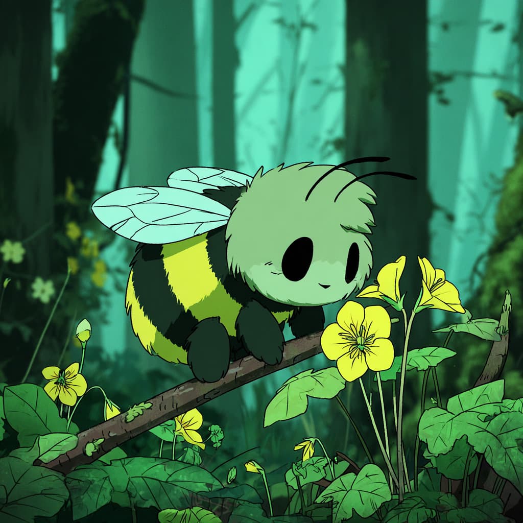 Pszczoła nad nasturcją. Historia przetrwania